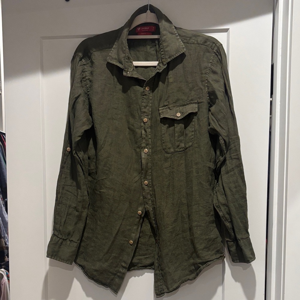 Daniel Cremieux Sage Green Slim Fit Shirt